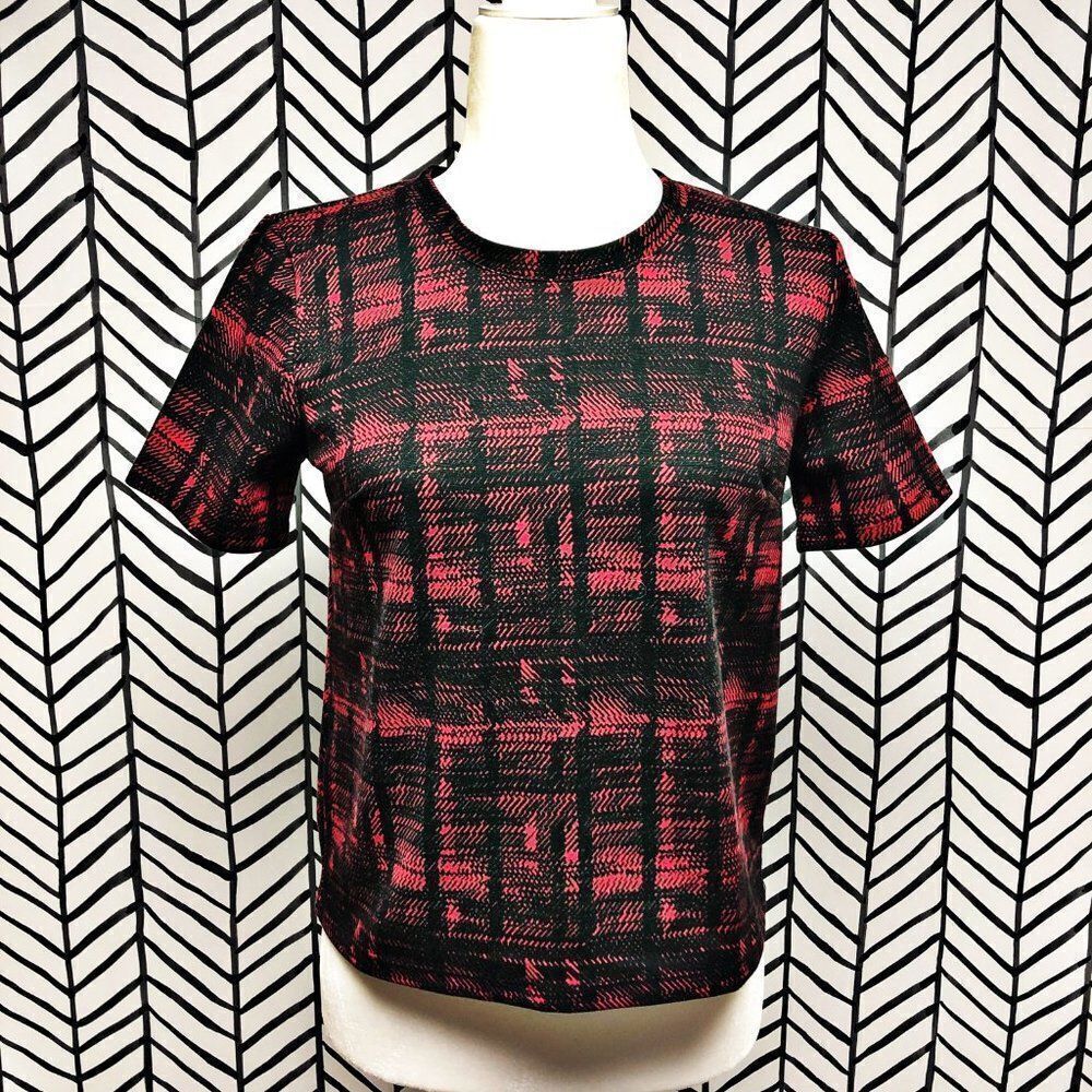 Forever 21 Red and Black Plaid Top